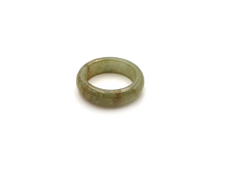 Jade Ring Durchscheinend Grün - Größe 18.5 2