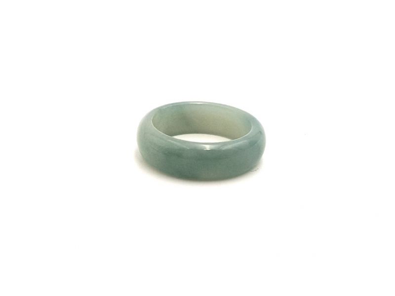 Jade Ring Durchscheinend Grün - Größe 19,25 2