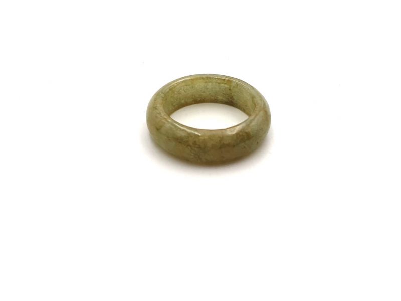 Jade Ring Durchscheinend Grün - Größe 19.25 2