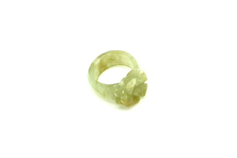 Jade Ring - Größe 17 5 - Grün Blume 2