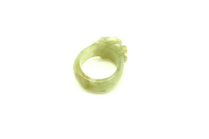 Jade Ring - Größe 17 5 - Grün Blume 3