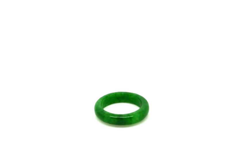 Jade Ring Grün - Größe 18,5 - Dunkelgrün Transparent 2