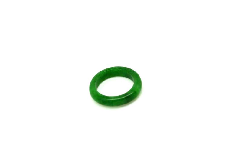 Jade Ring Grün - Größe 18,5 - Dunkelgrün Transparent 3