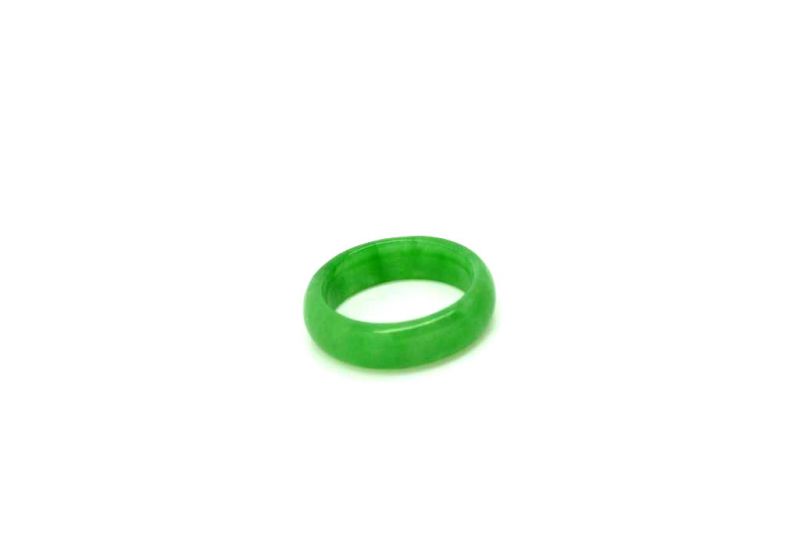 Jade Ring Grün - Größe 19,75 - Dunkelgrün Transparent 2