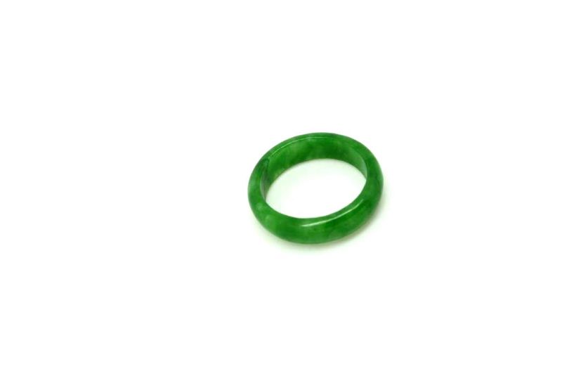Jade Ring Grün - Größe 20,25 - Dunkelgrün Transparent 3
