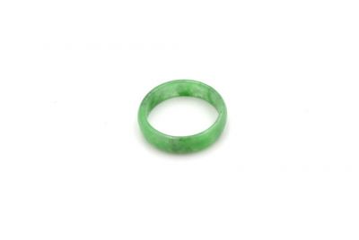 Jade Ring Grüne spotted - Größe 20,25