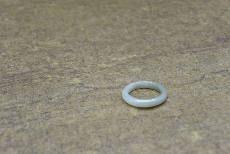 Jade Ring GrünWeiß Grün Größe 17,25 2