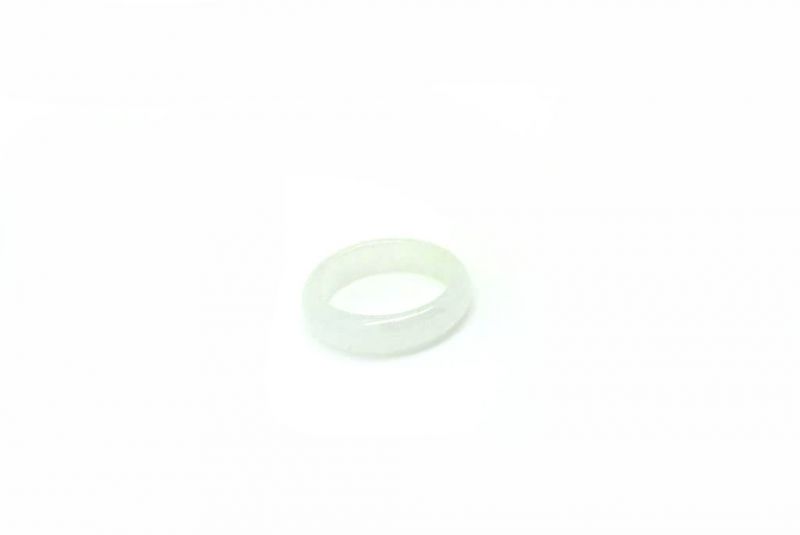 Jade Ring Weißer - Größe 16,5 2