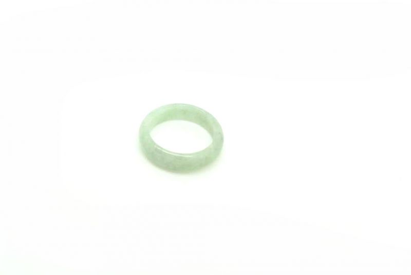 Jade Ring Weißer - Größe 17,75 - Weiß - Grün Spot 3