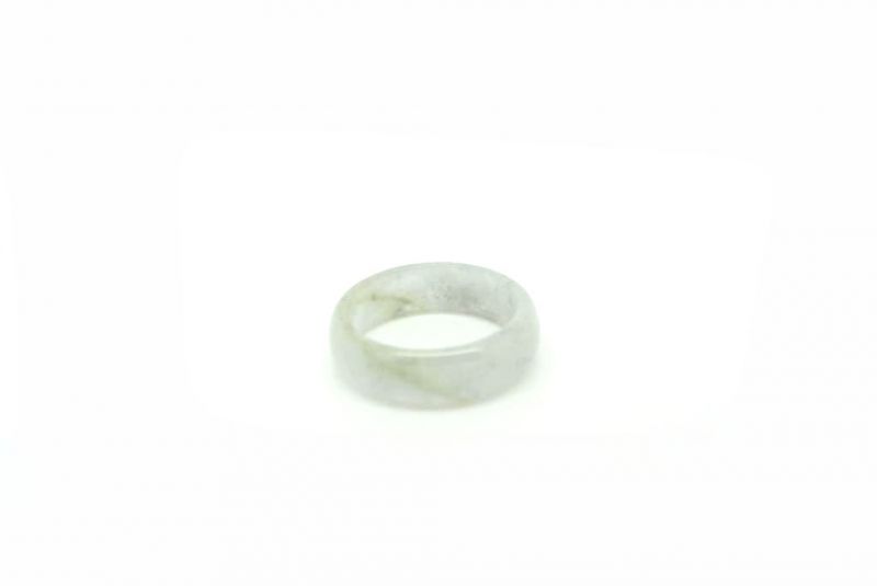 Jade Ring Weißer - Größe 19,5 2