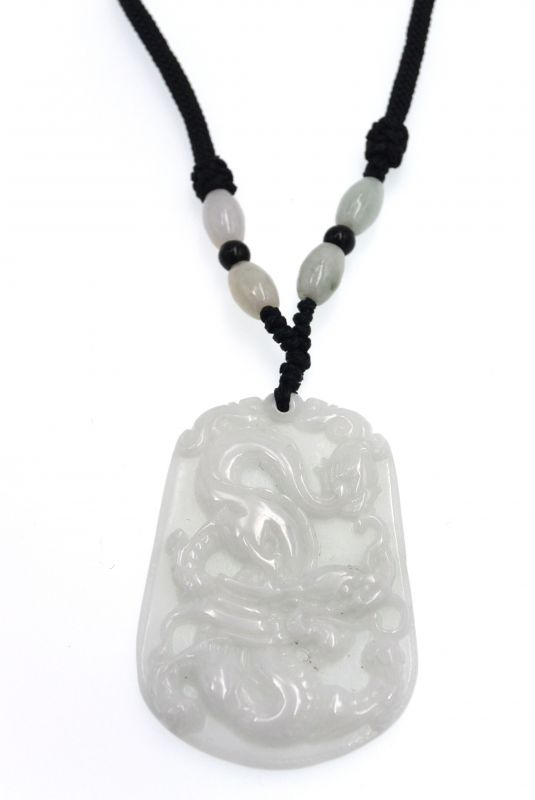 Jade Signo zodiacal - Dragón - Blanco 1