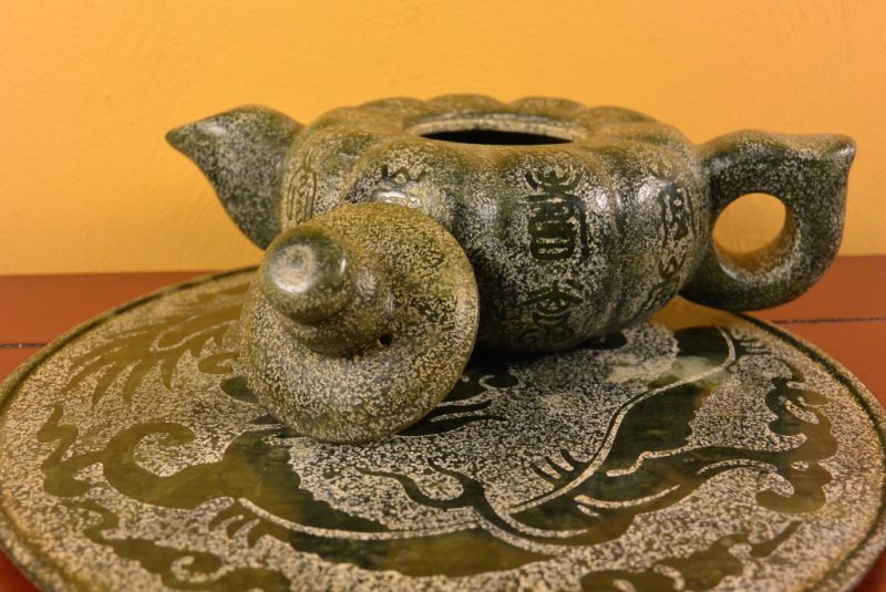 Jade Statues Tea set 3