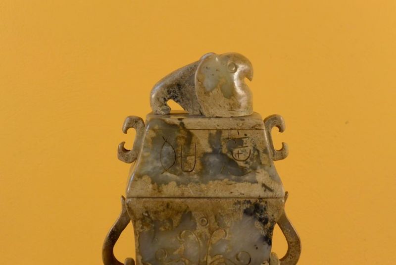 Jade stein - Jade-Box - Große chinesische Vase 2