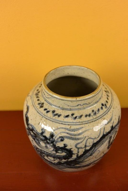 Jarrones chinos de Porcelana Dragón 4