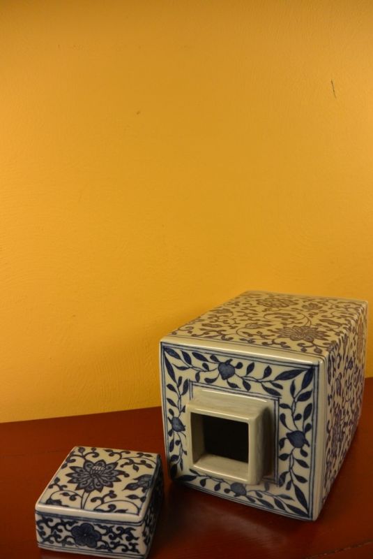 Jarrones chinos de Porcelana flores y hojas 5