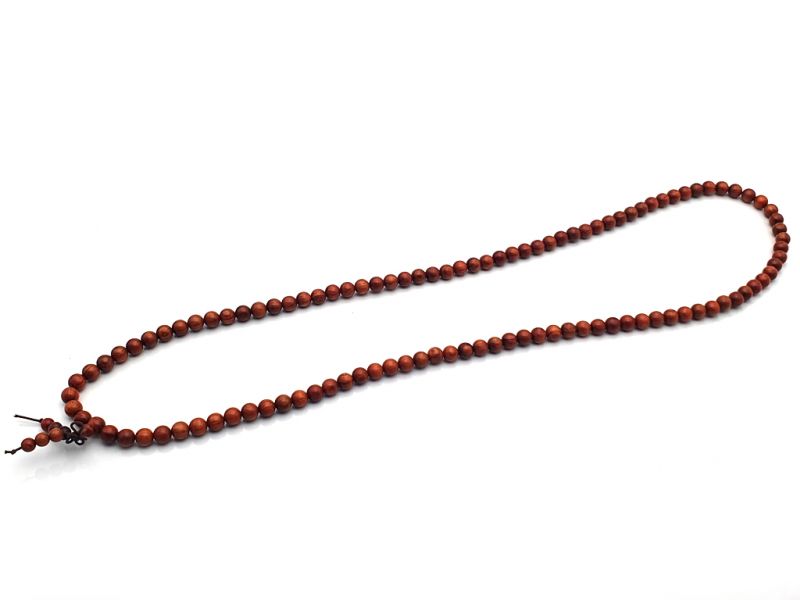 Jewelry - Tibetan wooden Japamala - 100% Natural - Padauk - Pterocarpus 2