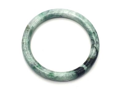 Jonc en Jade véritable - Bracelet Jade - Boutique Jade - 5,75cm - Plusieurs verts - tacheté Jonc en Jade véritable - Bracelet Jade - Boutique Jade - 5,75cm - Plusieurs verts - tacheté