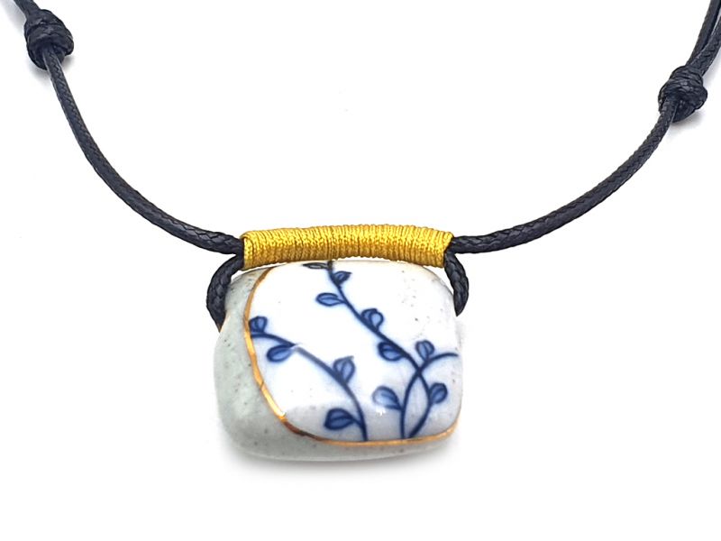 Joyas de cerámica Colección Emperador de Japón - Collar - Flor de cerezo 1