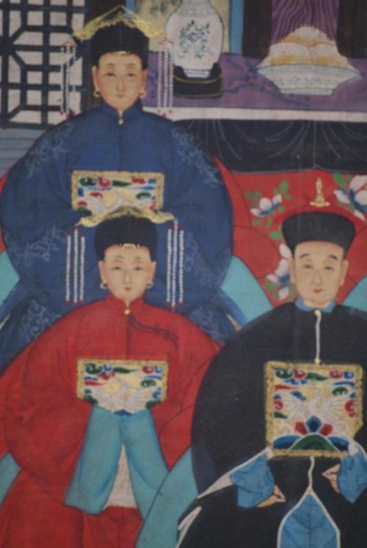Kaisern und Würdenträgern 5 Personen Qing Dynastie 3