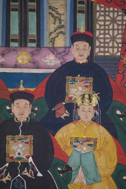 Kaisern und Würdenträgern 5 Personen Qing Dynastie 4