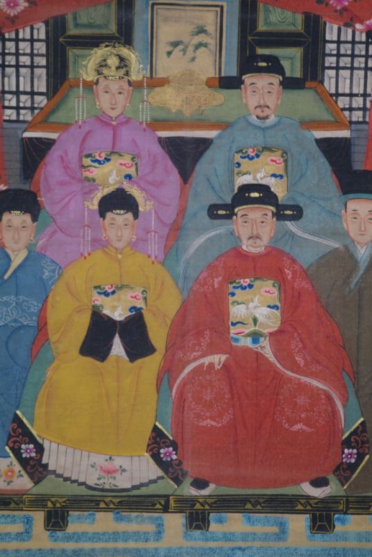 Kaisern und Würdenträgern 6 Personen Qing Dynastie 2