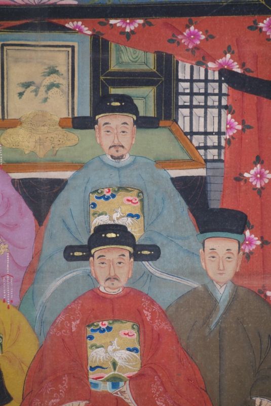 Kaisern und Würdenträgern 6 Personen Qing Dynastie 3