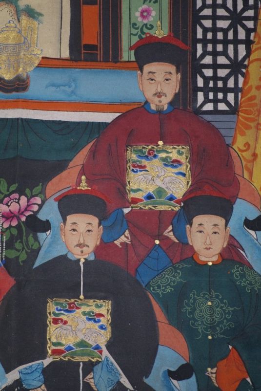Kaisern und Würdenträgern 6 Personen Qing Dynastie 4