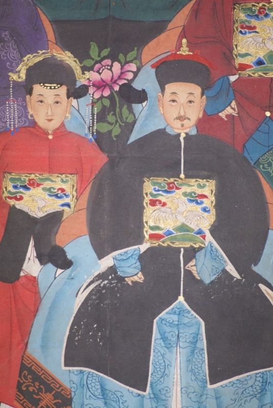 Kaisern und Würdenträgern 6 Personen Qing Dynastie 5