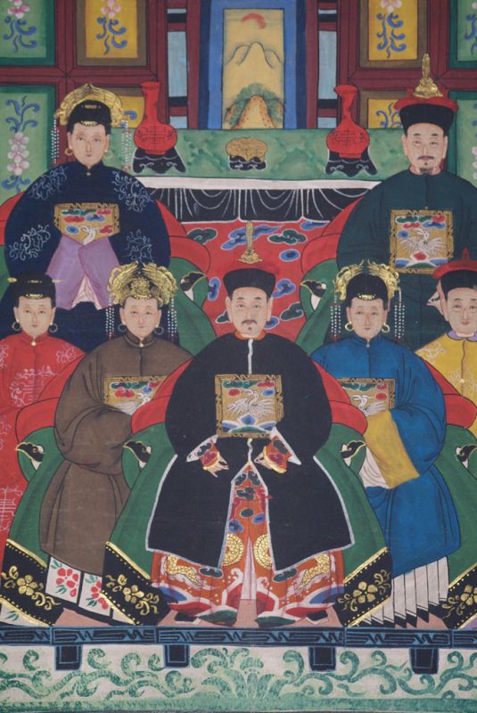 Kaisern und Würdenträgern 7 Personen Qing Dynastie 2