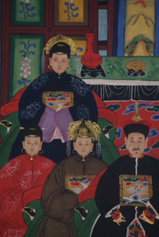 Kaisern und Würdenträgern 7 Personen Qing Dynastie 3