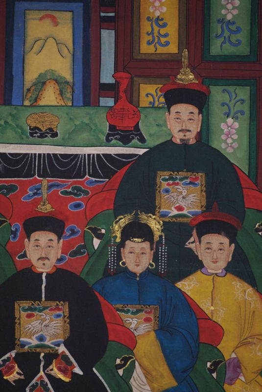 Kaisern und Würdenträgern 7 Personen Qing Dynastie 4