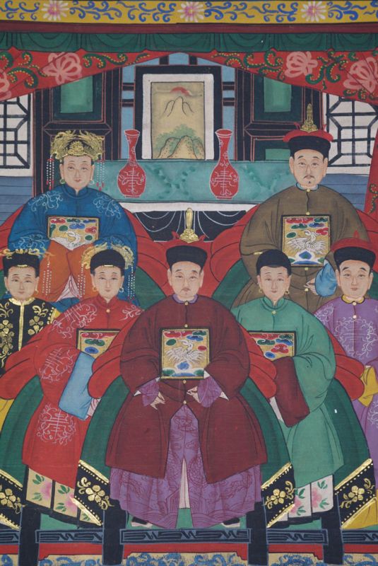 Kaisern und Würdenträgern 7 Personen Qing Dynastie 2