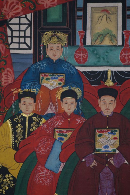 Kaisern und Würdenträgern 7 Personen Qing Dynastie 3