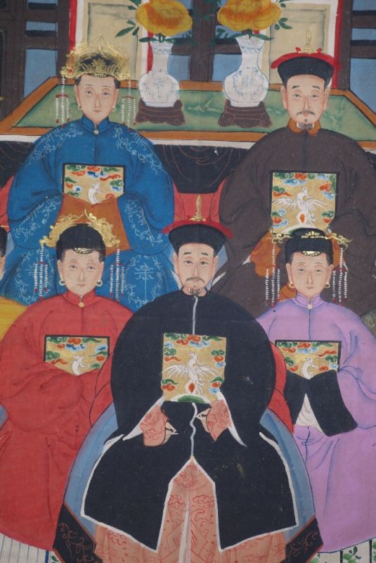 Kaisern und Würdenträgern 7 Personen Qing Dynastie 2