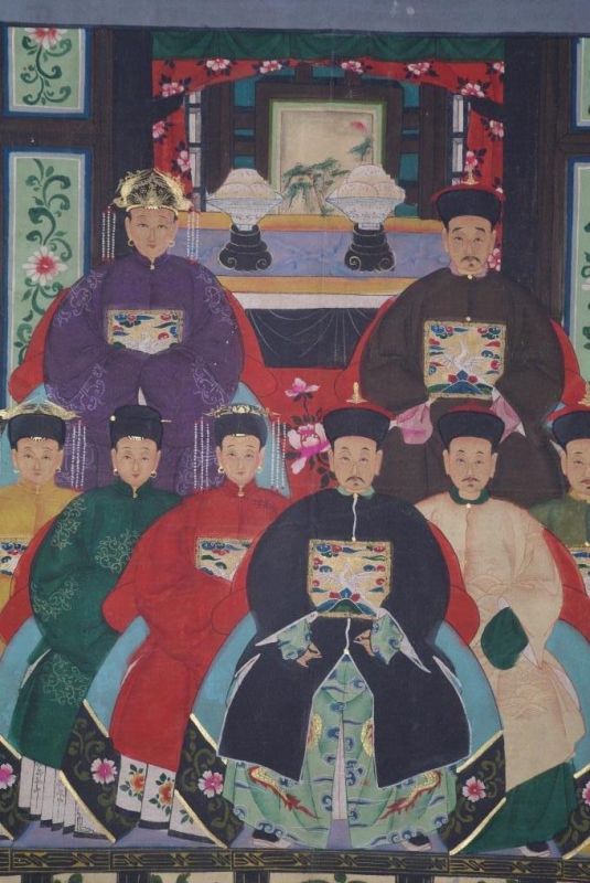 Kaisern und Würdenträgern 8 Personen Qing Dynastie 2