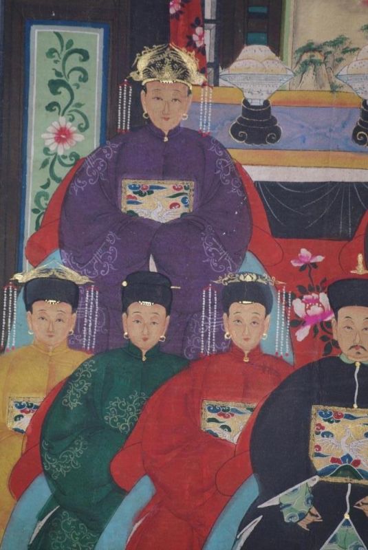 Kaisern und Würdenträgern 8 Personen Qing Dynastie 3