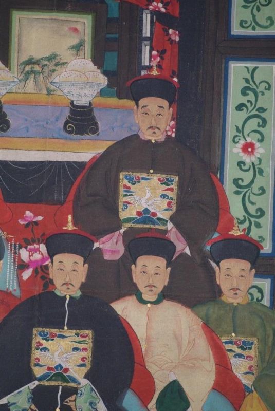 Kaisern und Würdenträgern 8 Personen Qing Dynastie 4