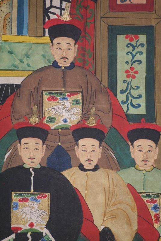 Kaisern und Würdenträgern 8 Personen Qing Dynastie 4