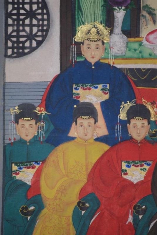 Kaisern und Würdenträgern 8 Personen Qing Dynastie 3