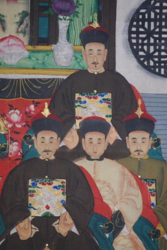 Kaisern und Würdenträgern 8 Personen Qing Dynastie 4