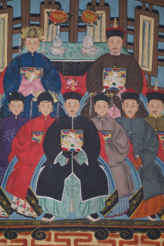 Kaisern und Würdenträgern 9 Personen Qing Dynastie 2