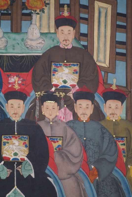 Kaisern und Würdenträgern 9 Personen Qing Dynastie 4
