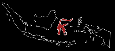 carte des célèbes Indonésie