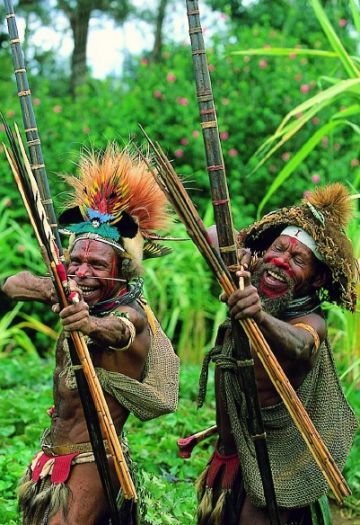 Papouasie Nouvelle Guinée les Huli