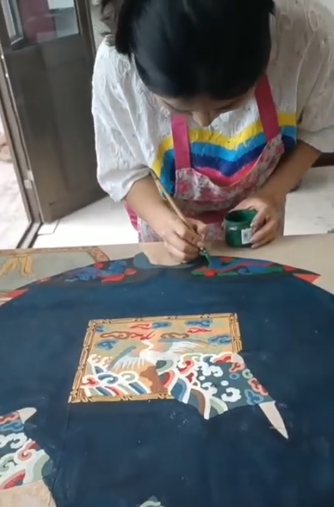 ancêtres chinois sur toile