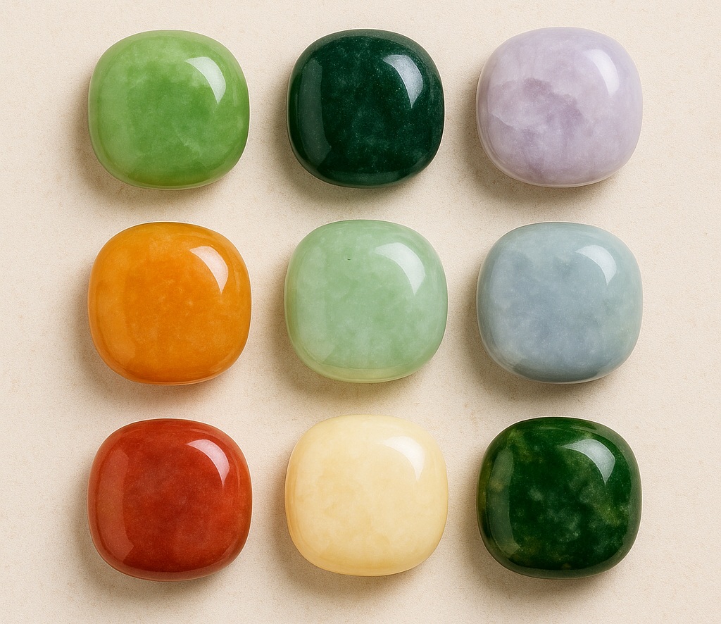 petit morceau de jade couleur