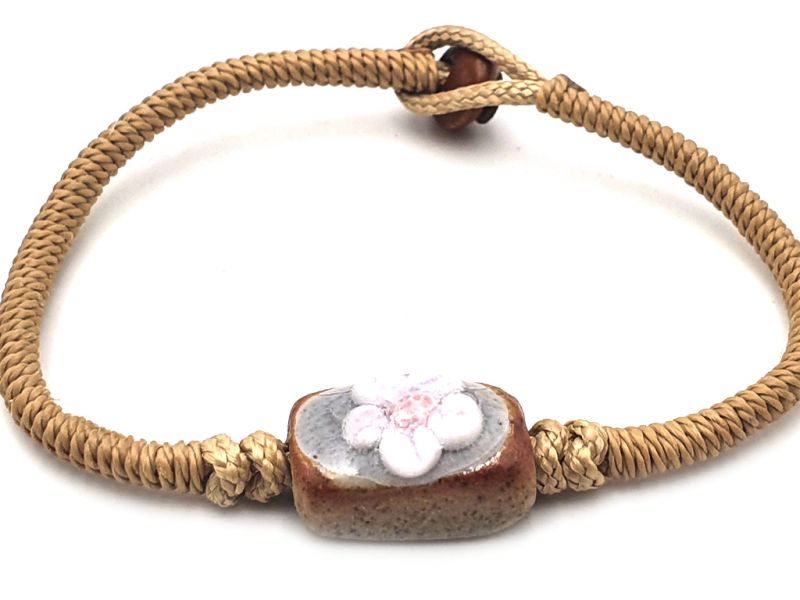 Keramik- / Porzellanschmuck - Kleines Armband - Blume 2