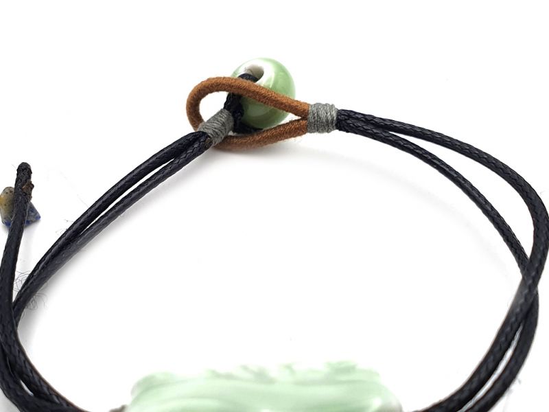 Keramik- / Porzellanschmuck - Kleines Armband - Keramik und Lapislazuli 4