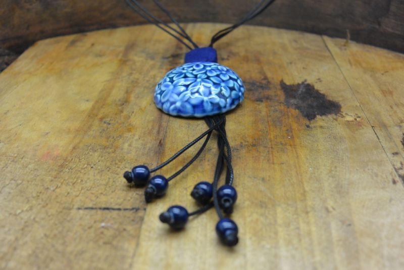 Keramik Schmuck Paradise Kollektion Halskette Blau 3
