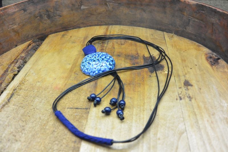Keramik Schmuck Paradise Kollektion Halskette Blau 4